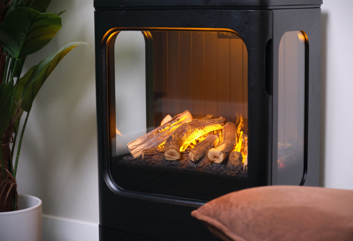 Ηλεκτρικό τζάκι δαπέδου ατμού Dimplex Mapleton 100 2000W 97x46cm - Image 3