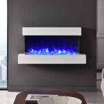 Ηλεκτρικό τζάκι τοίχου IRIS με ξύλινη επένδυση